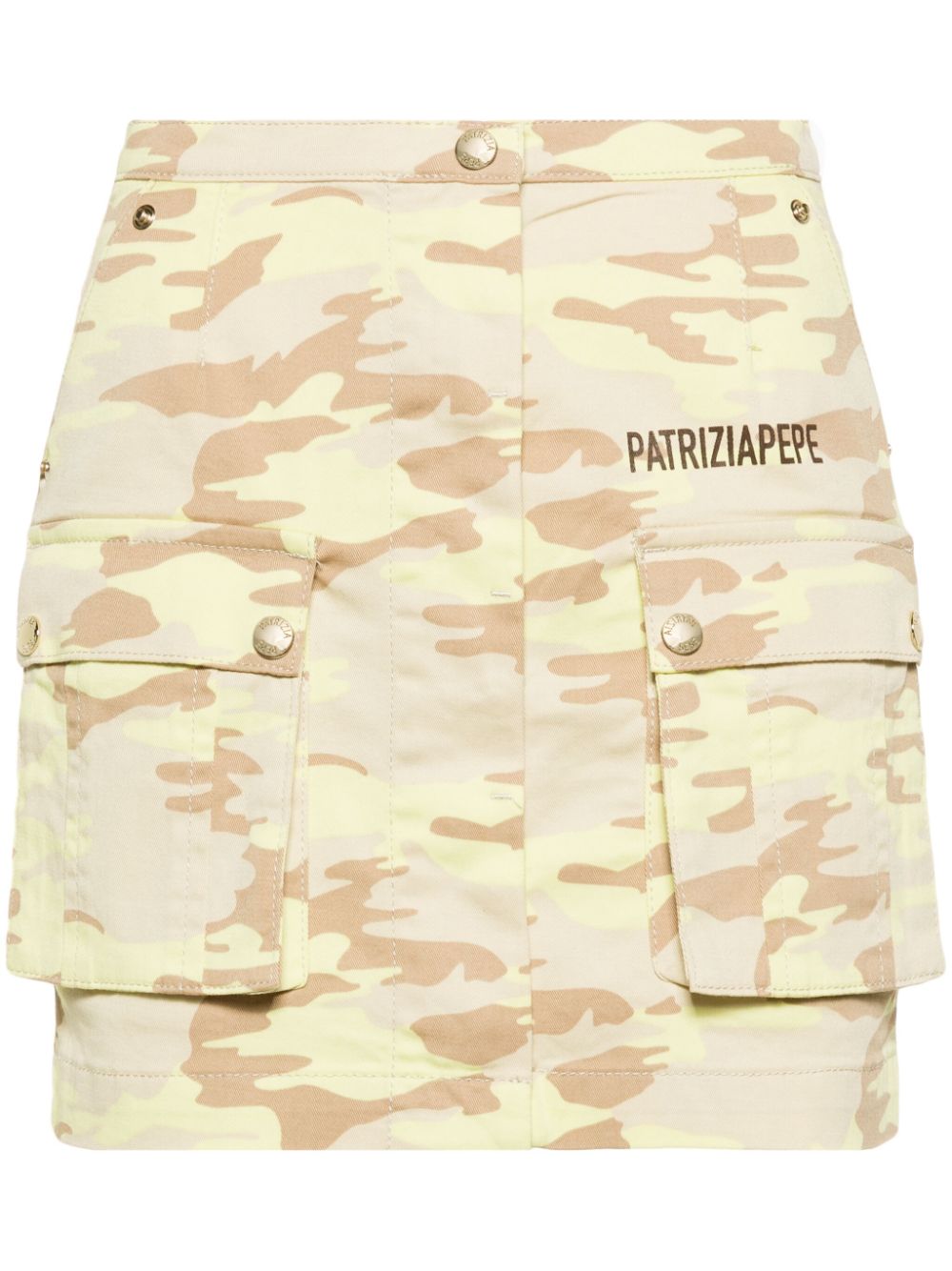 Patrizia Pepe camouflage-print cargo skirt - Neutrals von Patrizia Pepe