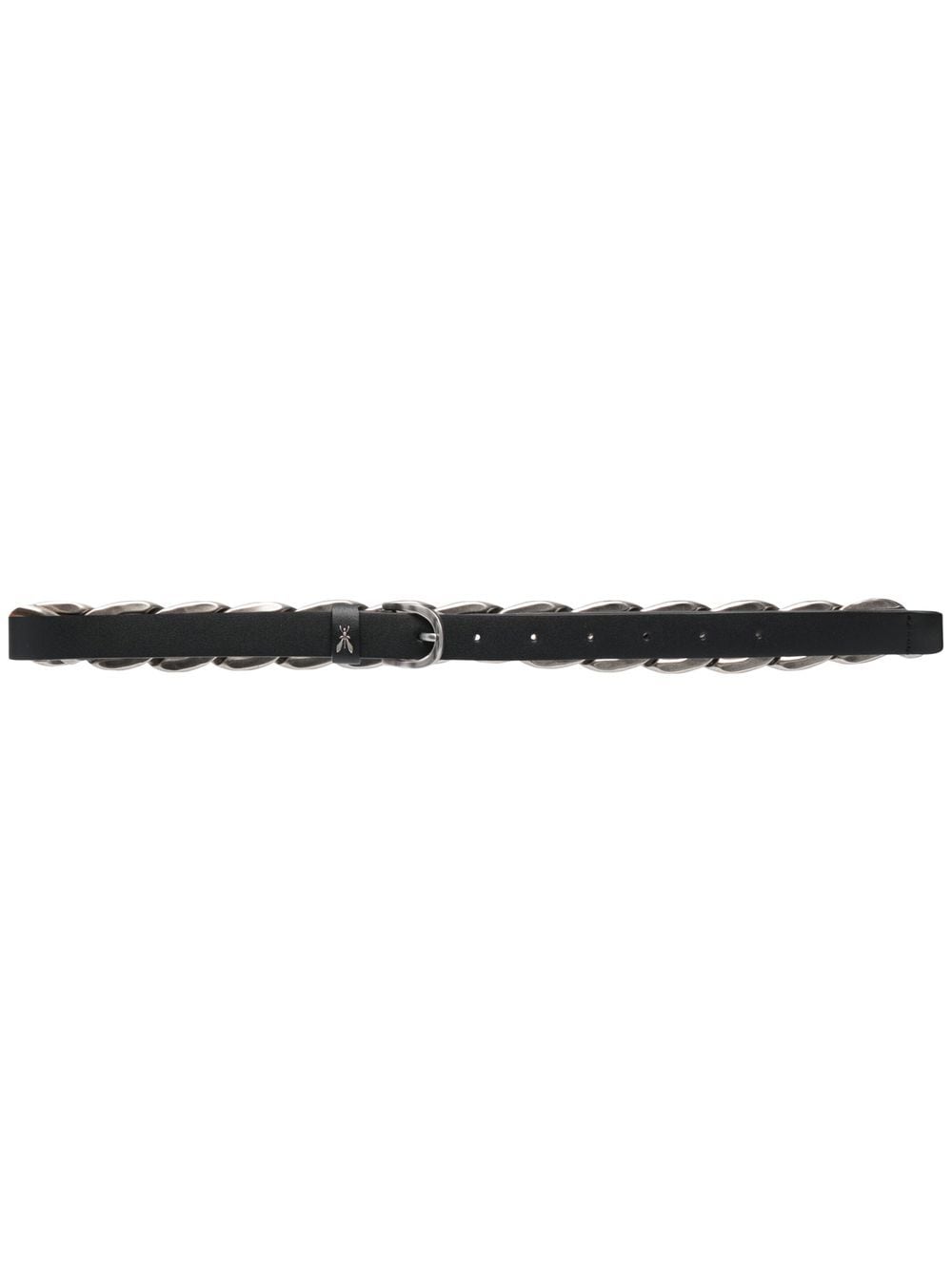 Patrizia Pepe chain-link detail leather belt - Black von Patrizia Pepe