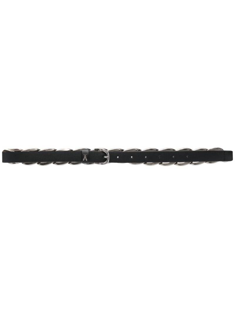 Patrizia Pepe chain-link detail leather belt - Black von Patrizia Pepe