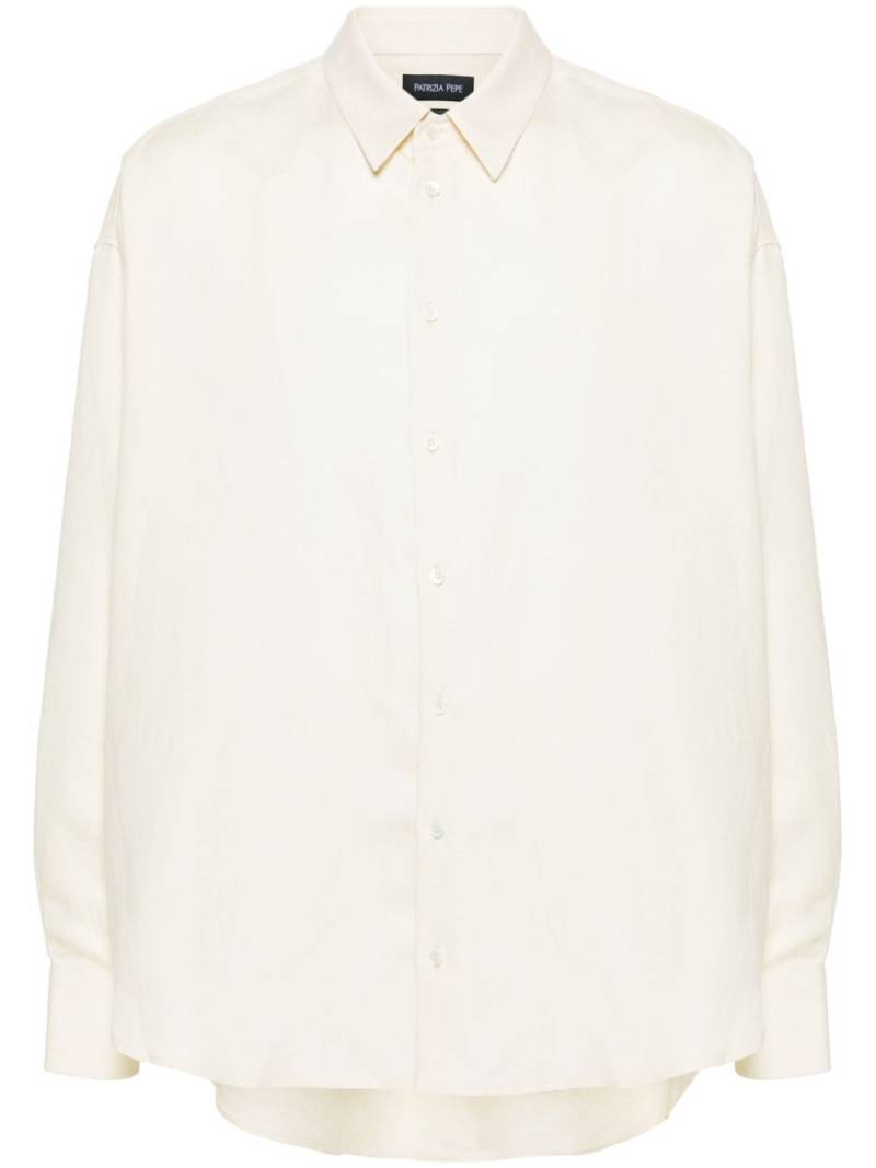 Patrizia Pepe classic-collar long-sleeve shirt - Neutrals von Patrizia Pepe