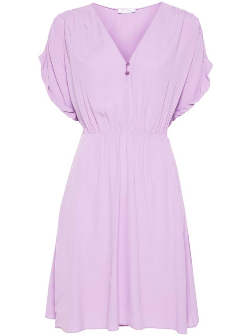 Patrizia Pepe crepe flared mini dress - Purple von Patrizia Pepe