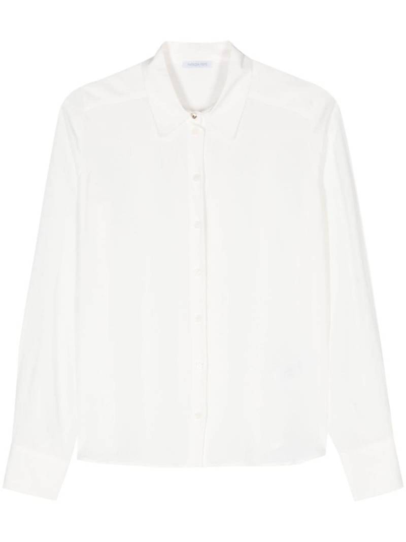 Patrizia Pepe crepe-texture shirt - White von Patrizia Pepe