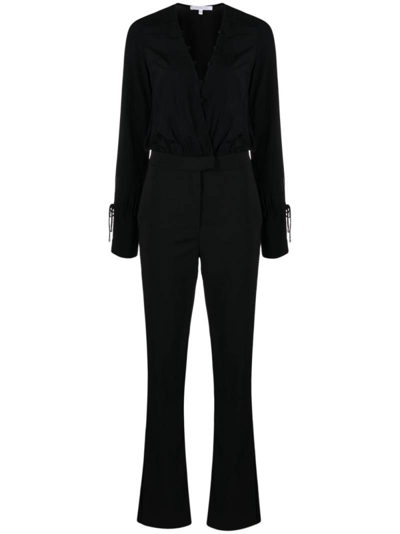 Patrizia Pepe crepe-texture straight-leg jumpsuit - Black von Patrizia Pepe