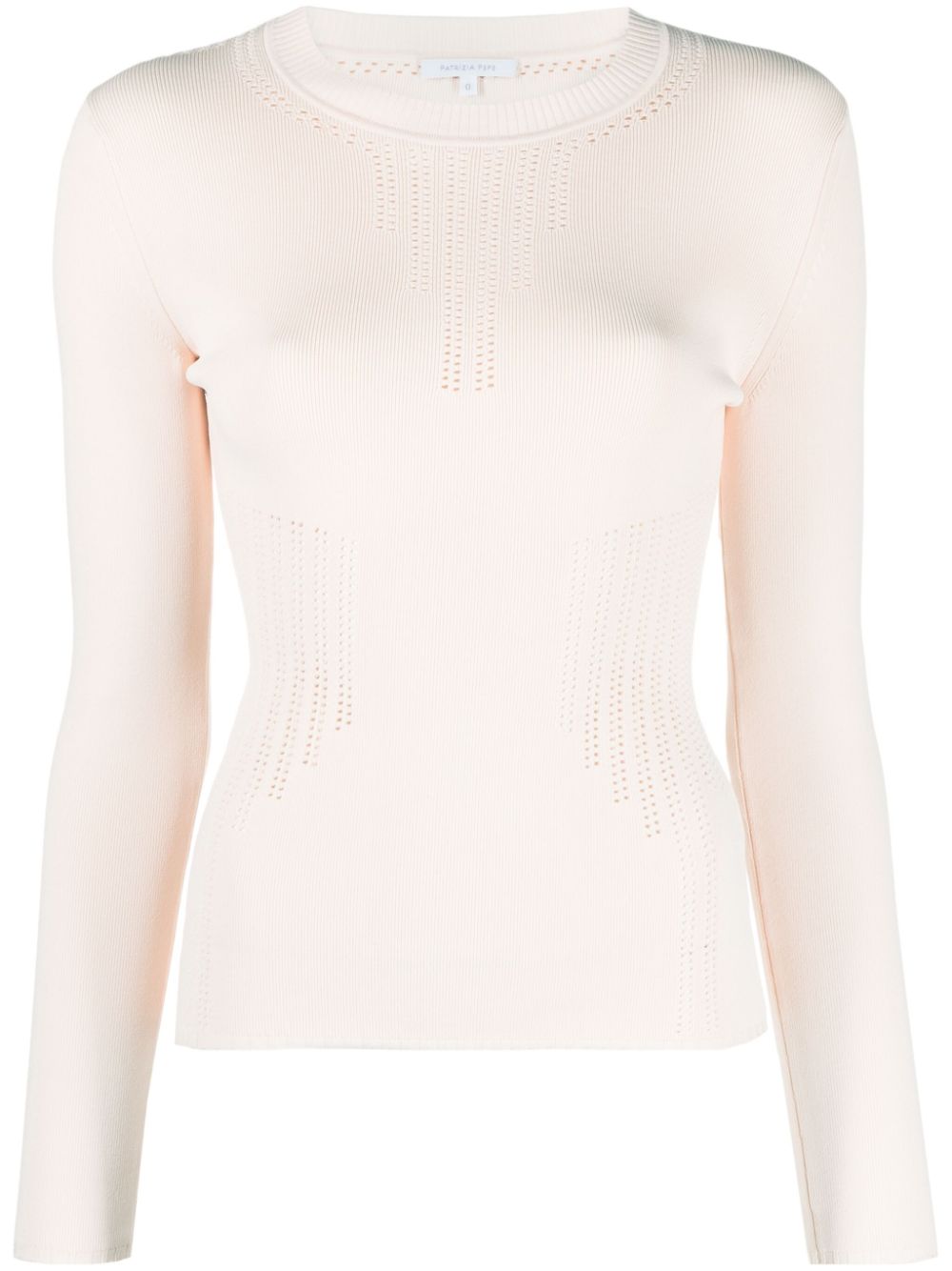 Patrizia Pepe crew-neck open-knit jumper - Neutrals von Patrizia Pepe