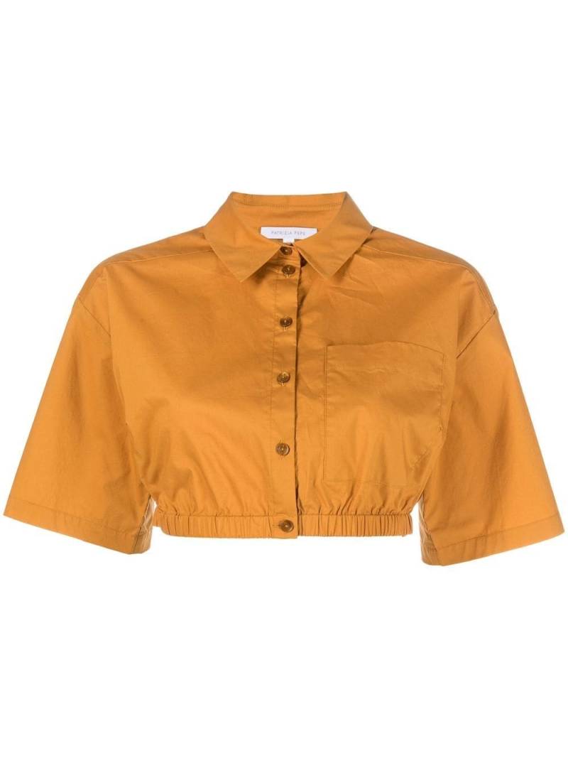 Patrizia Pepe cropped cotton shirt - Orange von Patrizia Pepe