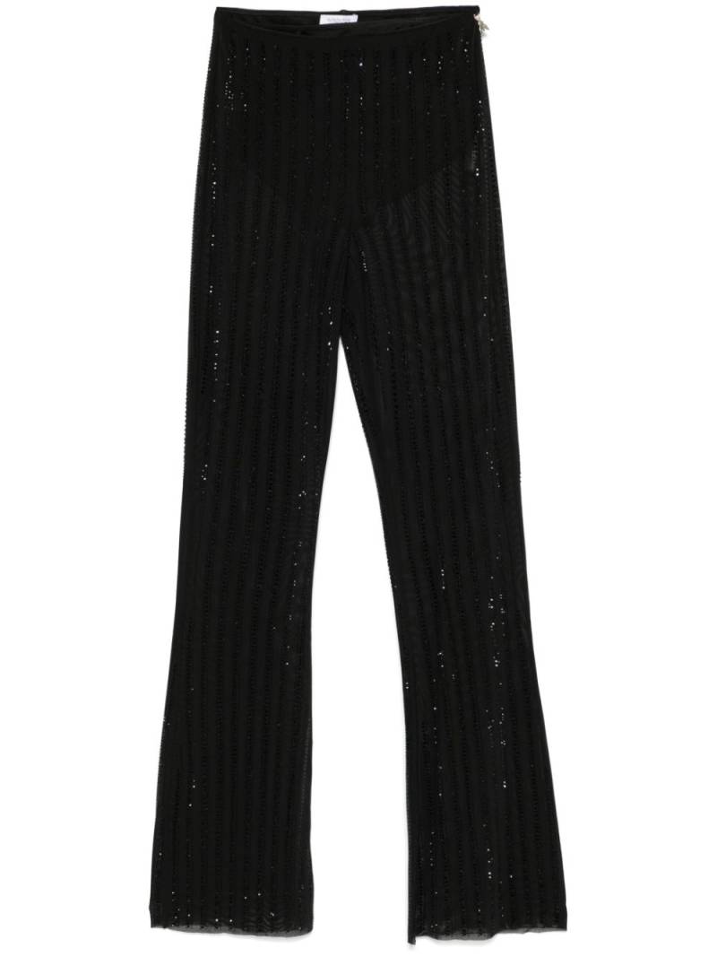 Patrizia Pepe crystal-embellished trousers - Black von Patrizia Pepe