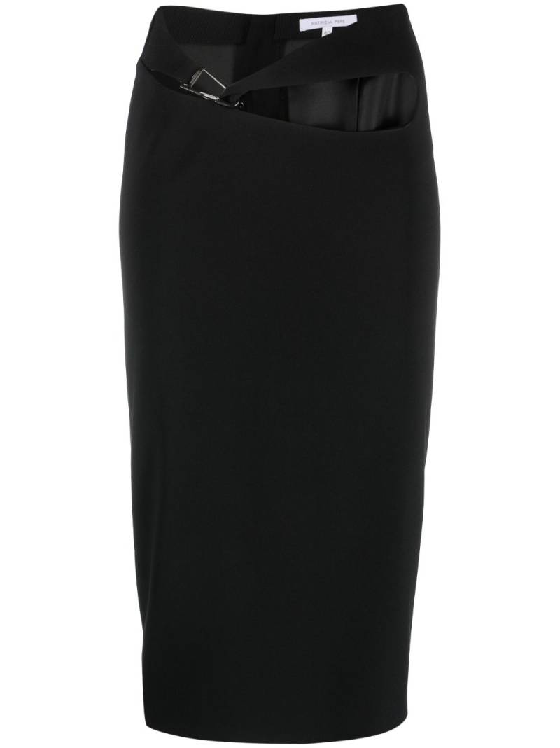 Patrizia Pepe cut-out detailing pencil skirt - Black von Patrizia Pepe