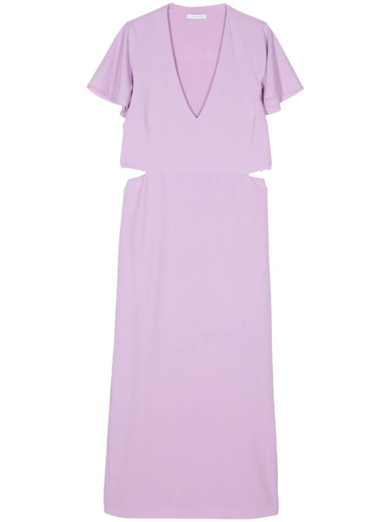 Patrizia Pepe cut-out midi dress - Purple von Patrizia Pepe