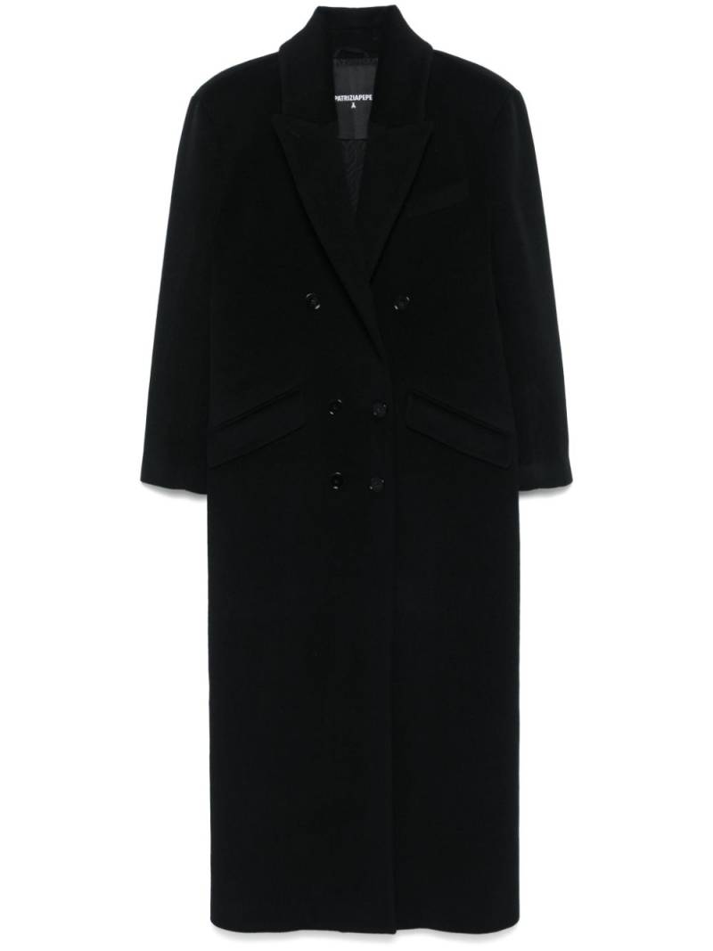 Patrizia Pepe double-breasted coat - Black von Patrizia Pepe