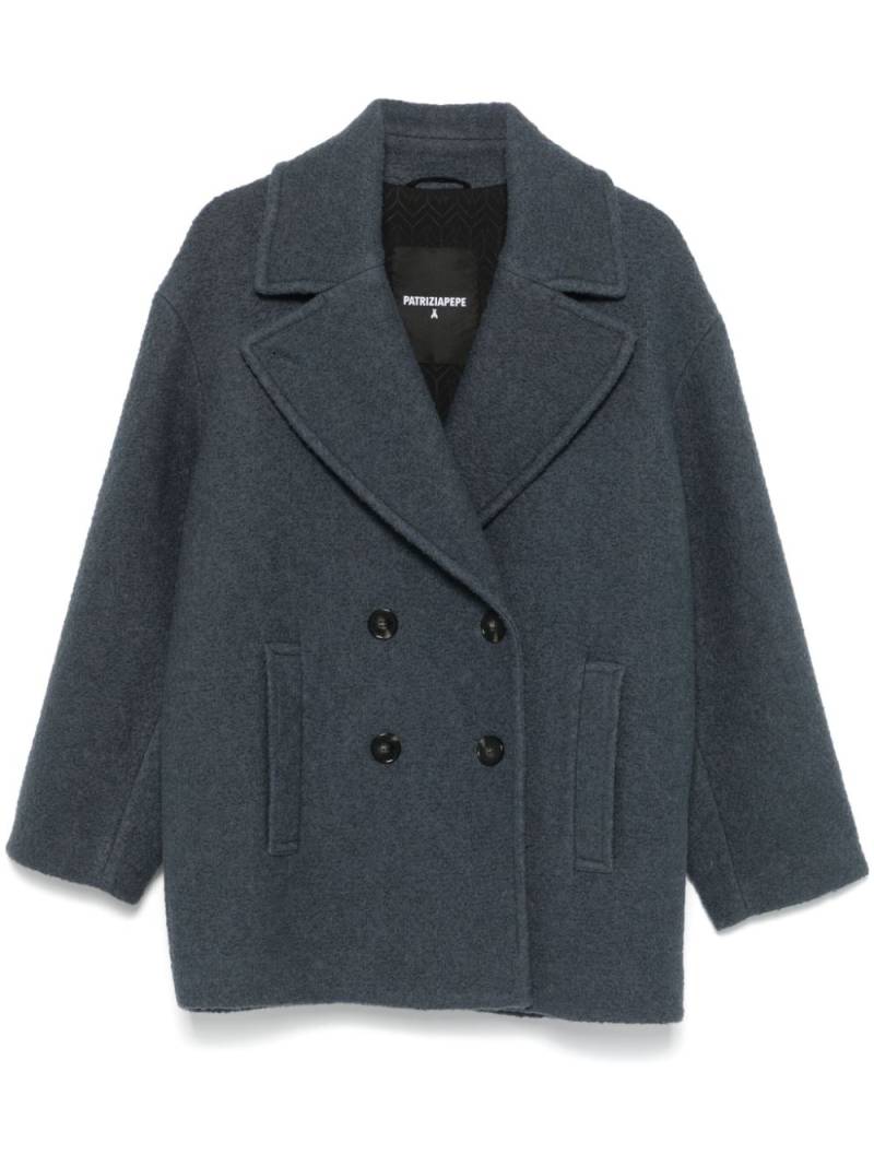 Patrizia Pepe double-breasted coat - Blue von Patrizia Pepe