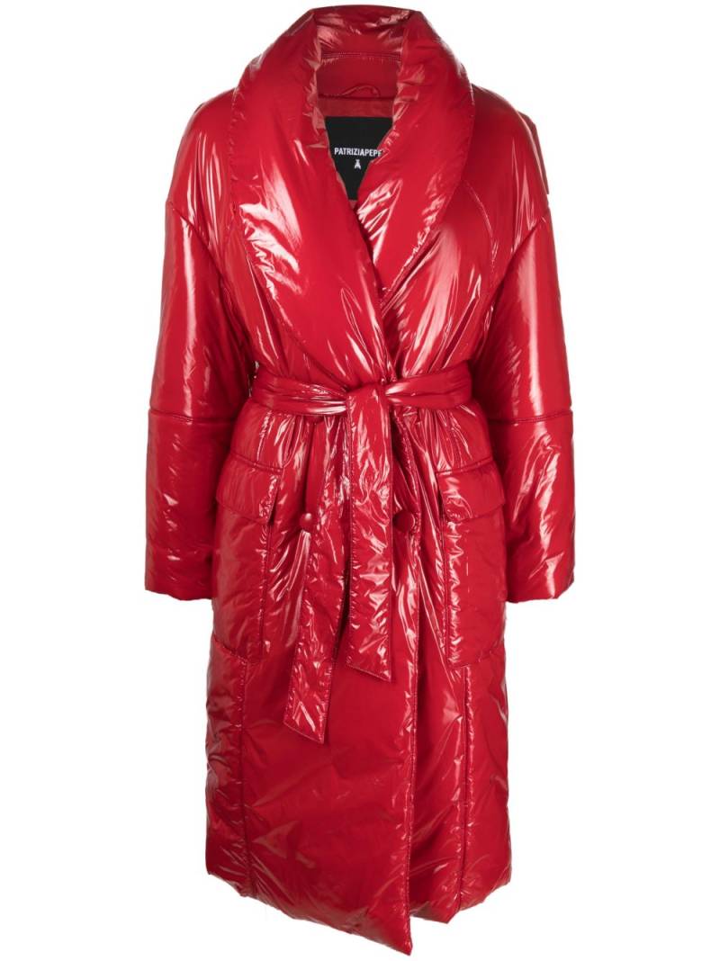 Patrizia Pepe double-breasted padded coat - Red von Patrizia Pepe