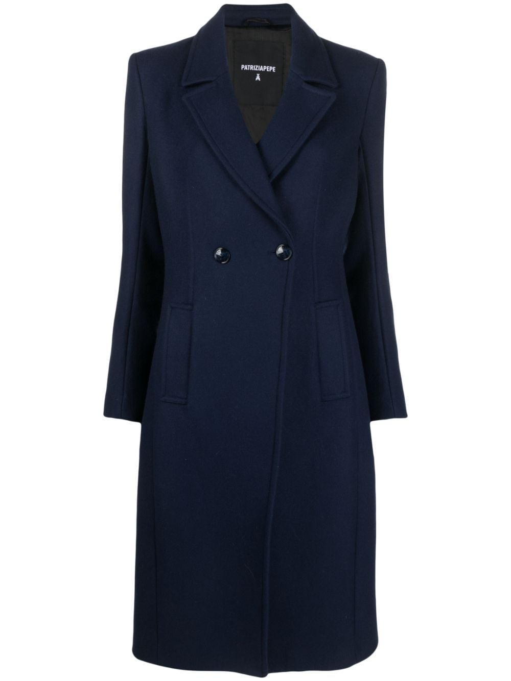 Patrizia Pepe double-breasted wool-blend coat - Blue von Patrizia Pepe