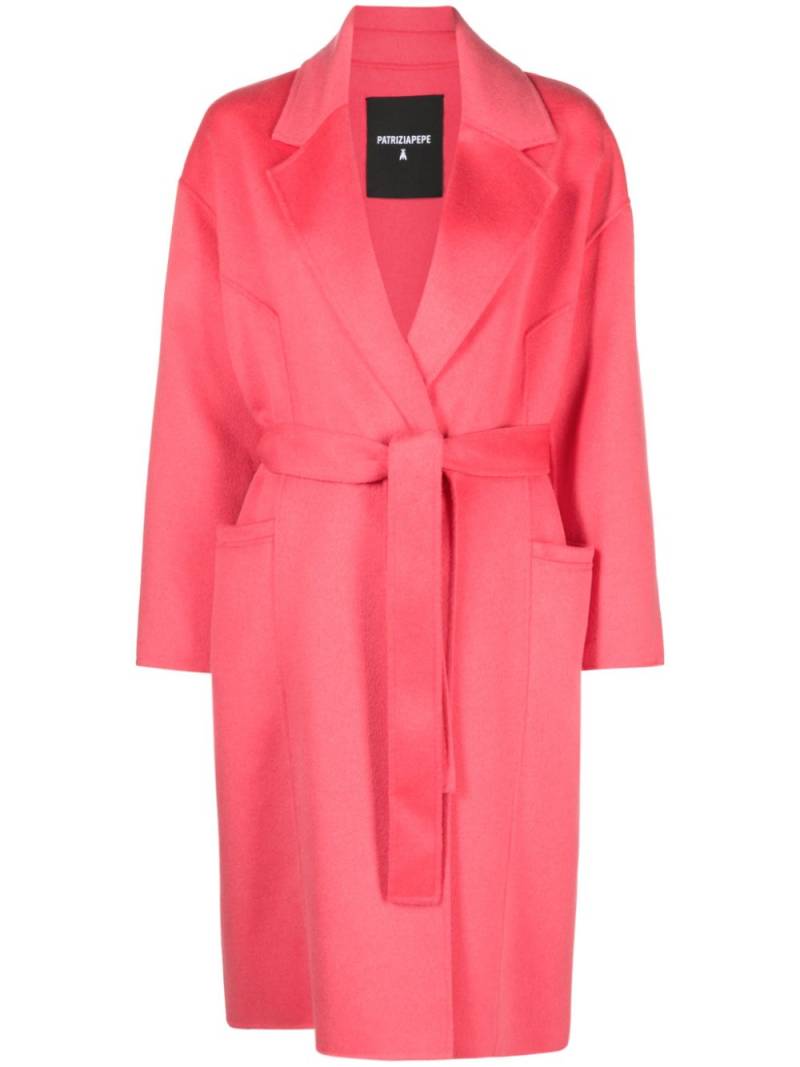 Patrizia Pepe double-breasted wool-blend coat - Pink von Patrizia Pepe