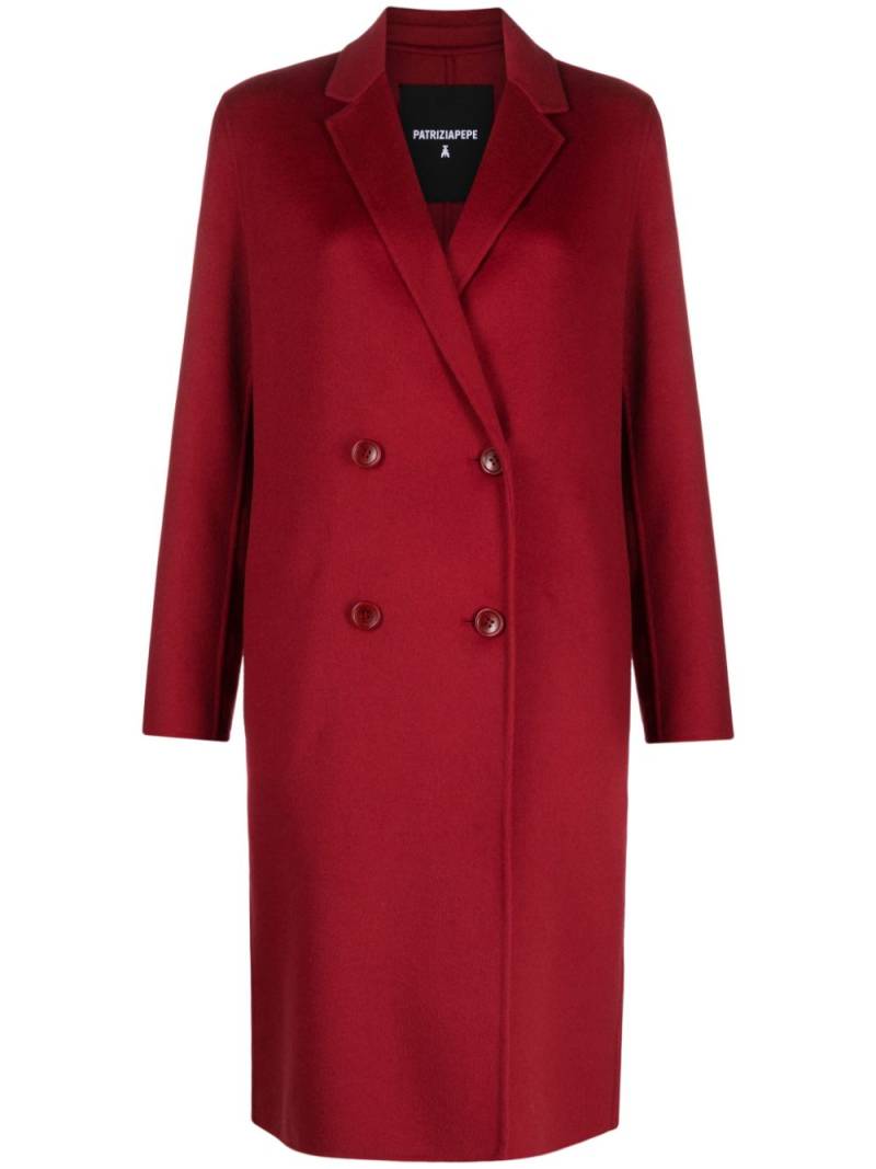 Patrizia Pepe double-breasted wool-blend coat - Red von Patrizia Pepe