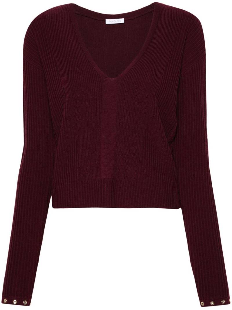 Patrizia Pepe eyelet-detail sweater - Purple von Patrizia Pepe