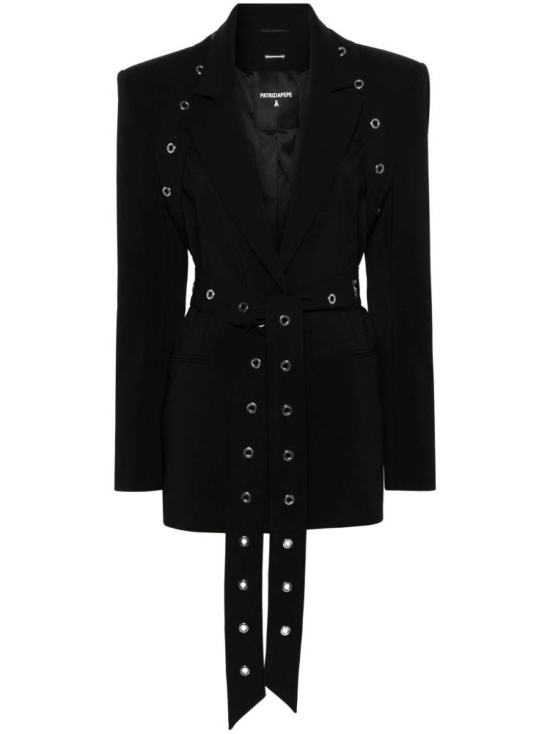 Patrizia Pepe eyelet-detailing blazer - Black von Patrizia Pepe