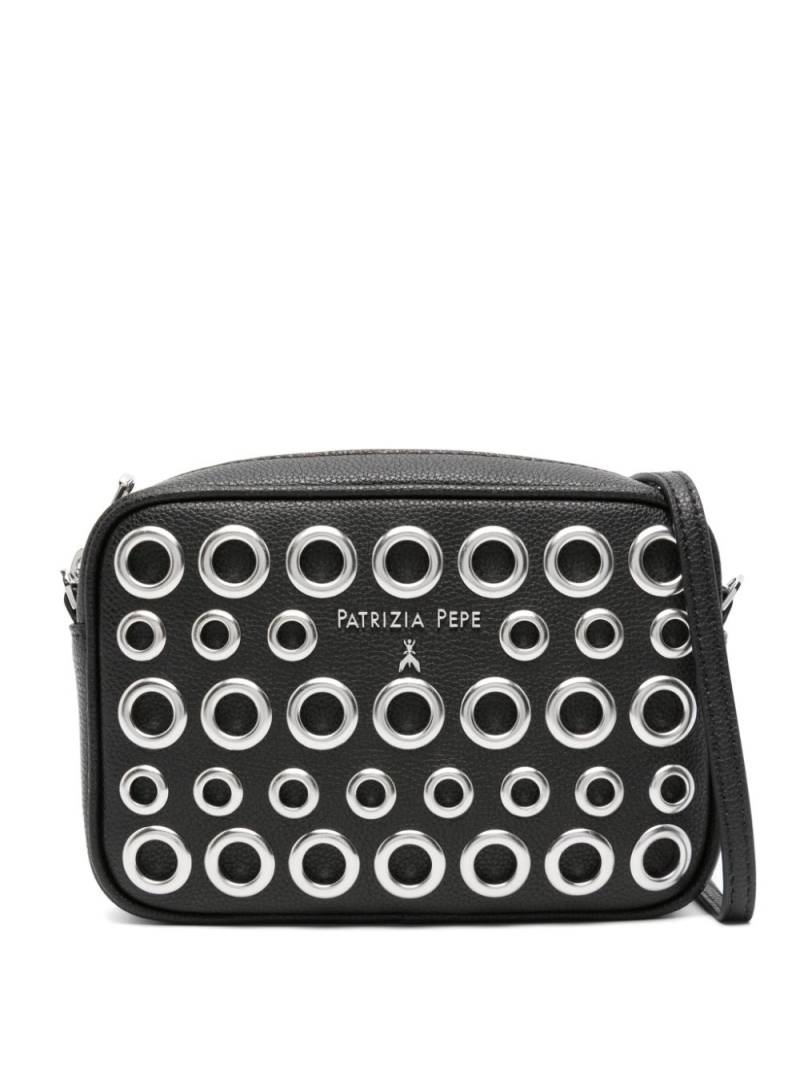 Patrizia Pepe eyelet-embellished cross body bag - Black von Patrizia Pepe