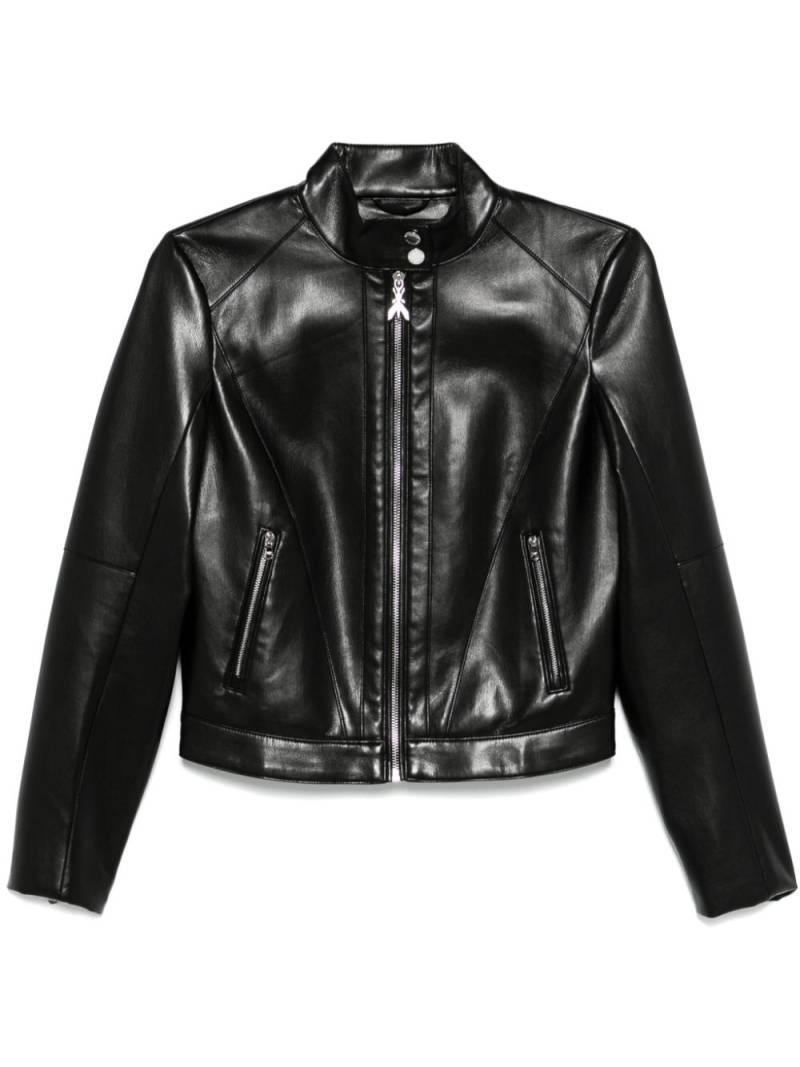 Patrizia Pepe faux-leather biker jacket - Black von Patrizia Pepe