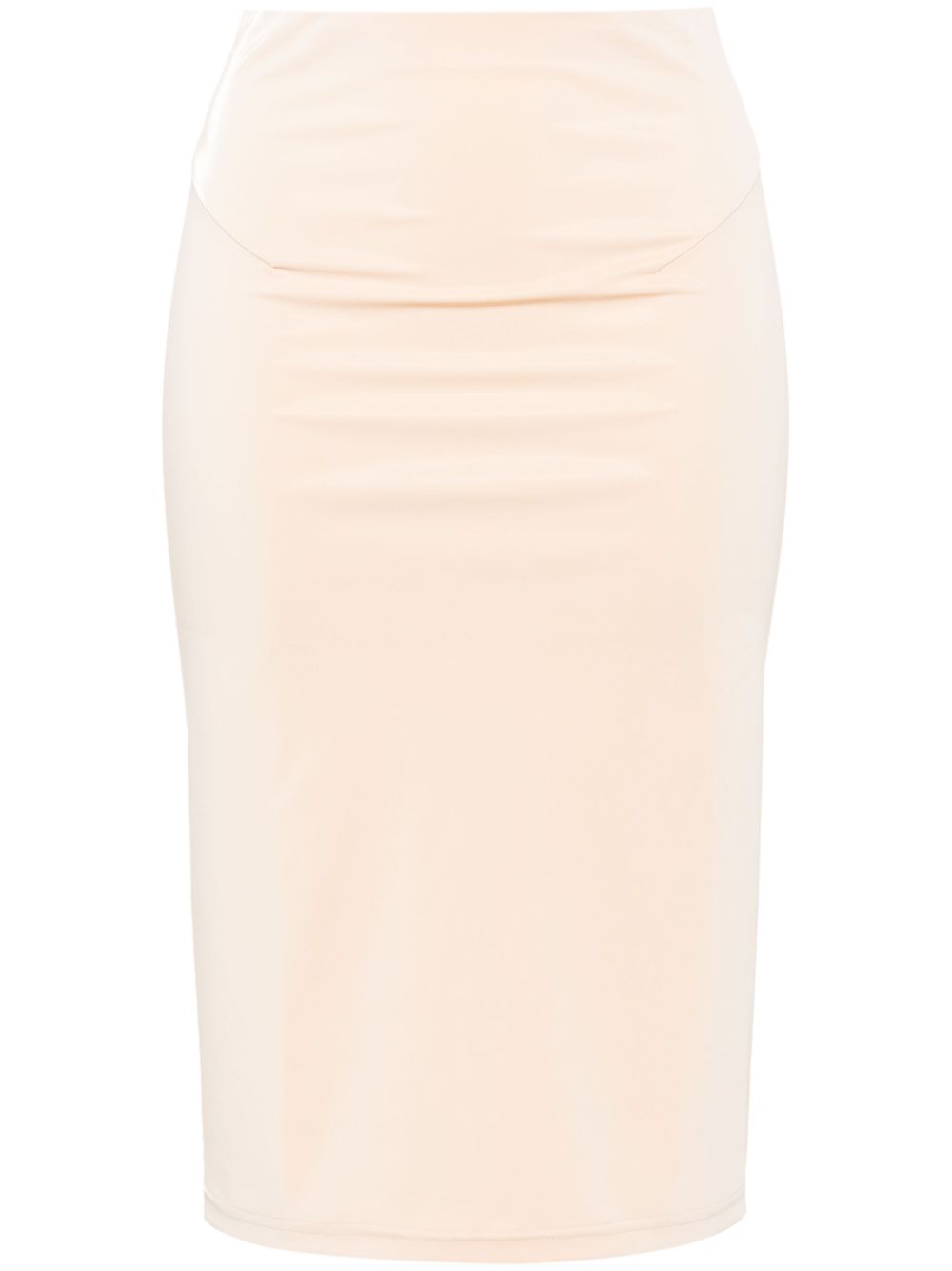 Patrizia Pepe faux-leather pencil midi skirt - Neutrals von Patrizia Pepe