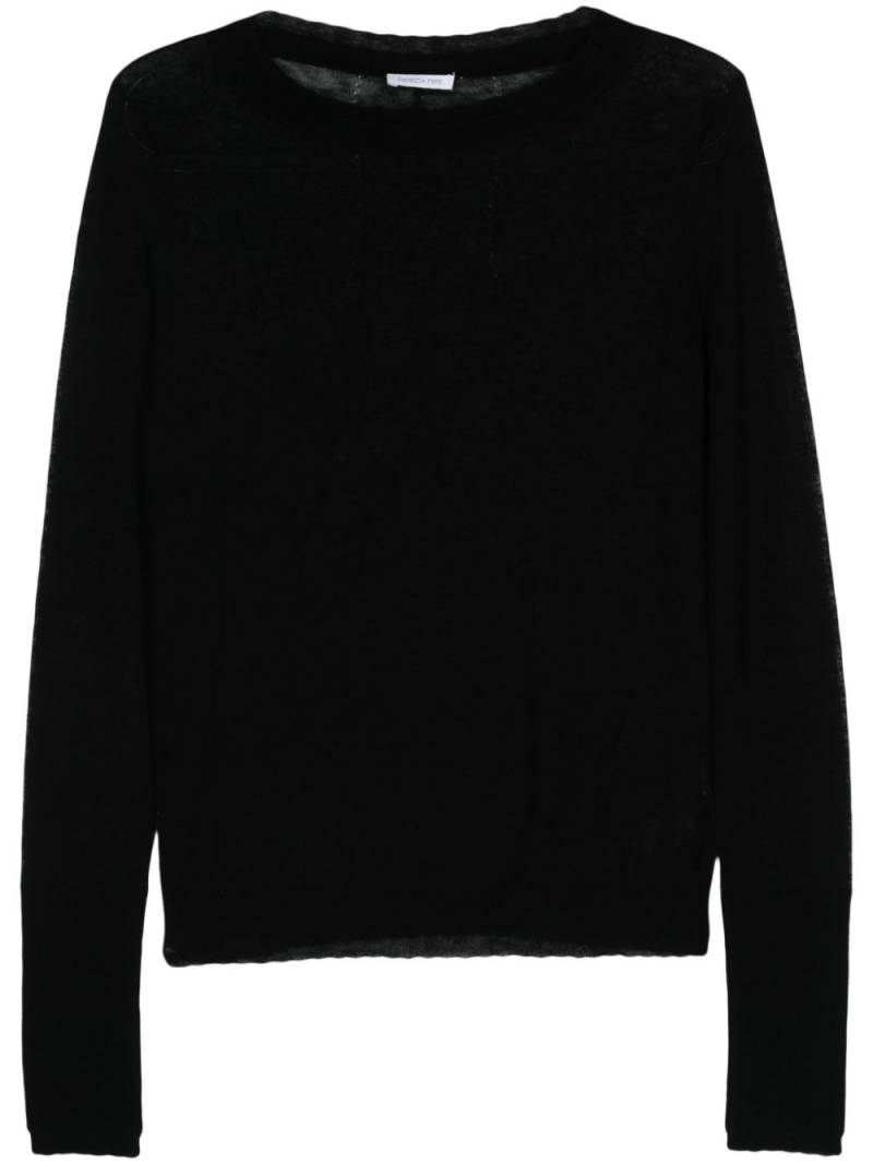 Patrizia Pepe fine-knit wool jumper - Black von Patrizia Pepe