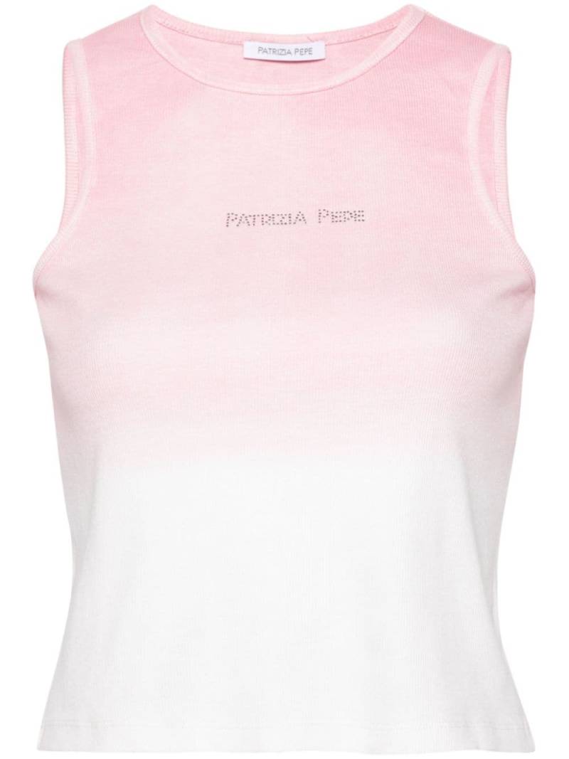 Patrizia Pepe gradient-effect ribbed top - Pink von Patrizia Pepe