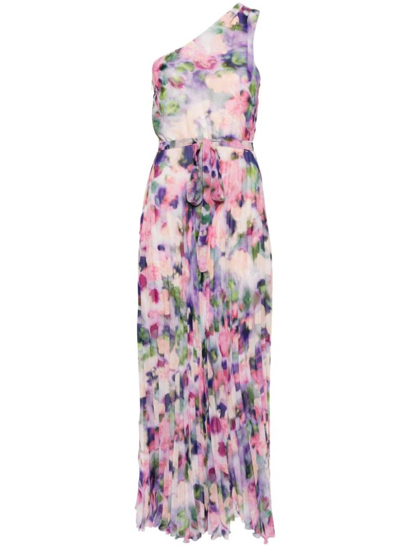 Patrizia Pepe graphic-print chiffon long dress - Pink von Patrizia Pepe