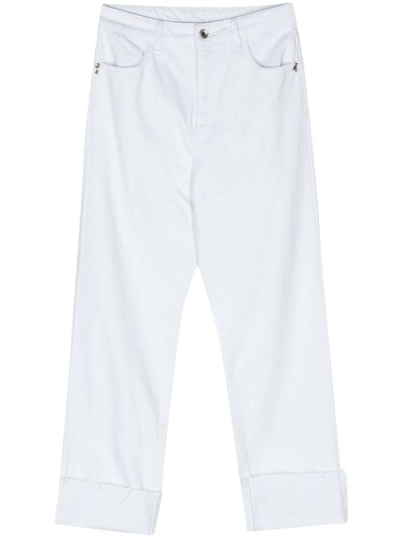 Patrizia Pepe high-rise tapered jeans - White von Patrizia Pepe