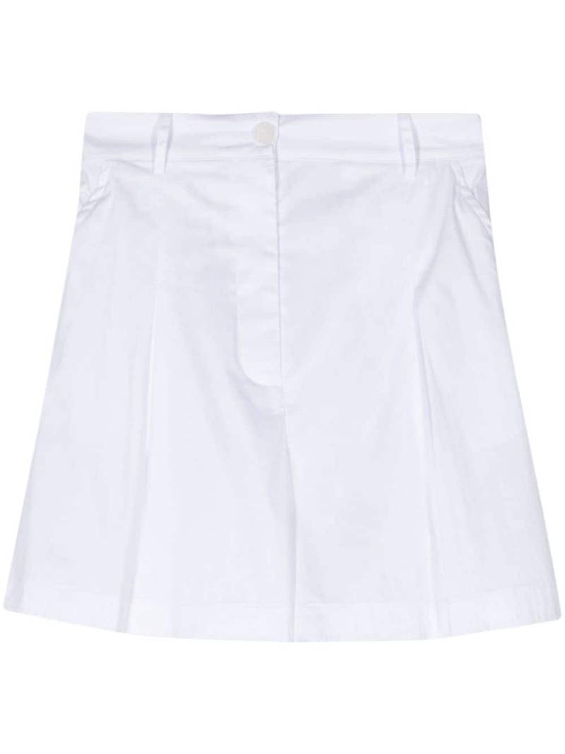 Patrizia Pepe high-waist poplin shorts - White von Patrizia Pepe