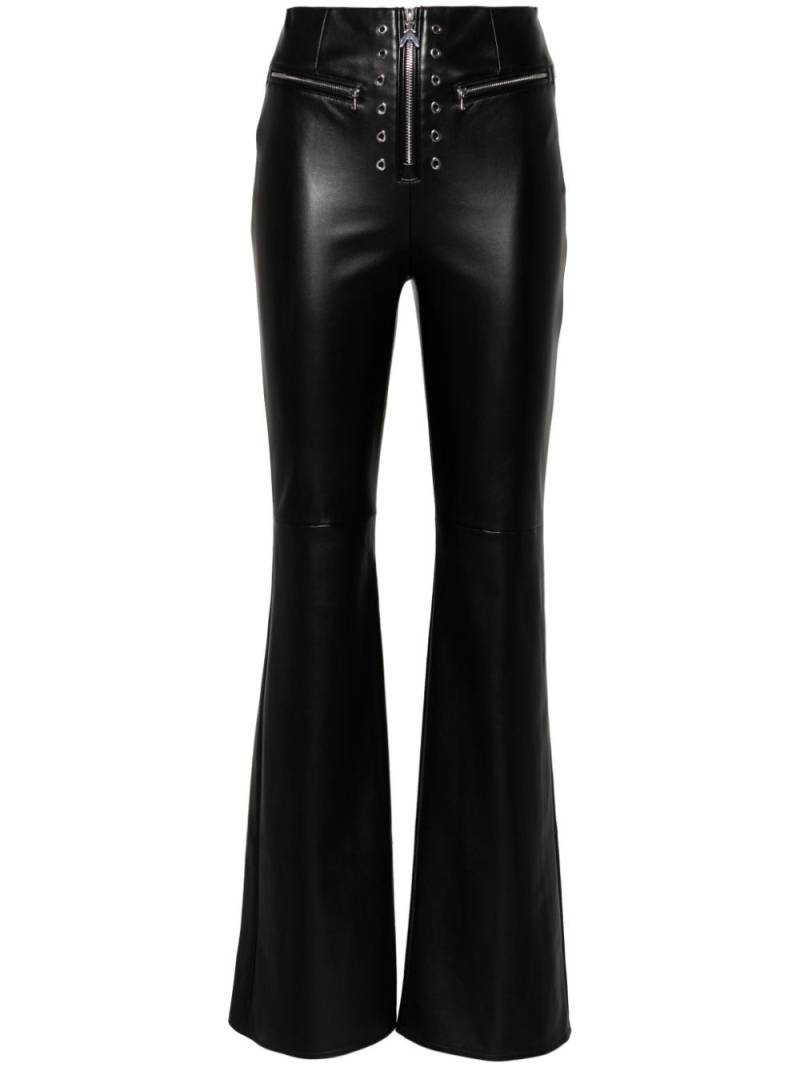 Patrizia Pepe high-waisted flared leggings - Black von Patrizia Pepe