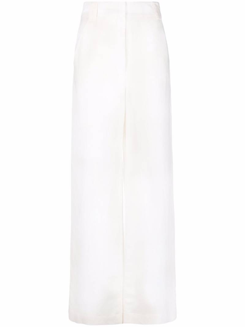 Patrizia Pepe high-waisted straight-leg trousers - White von Patrizia Pepe