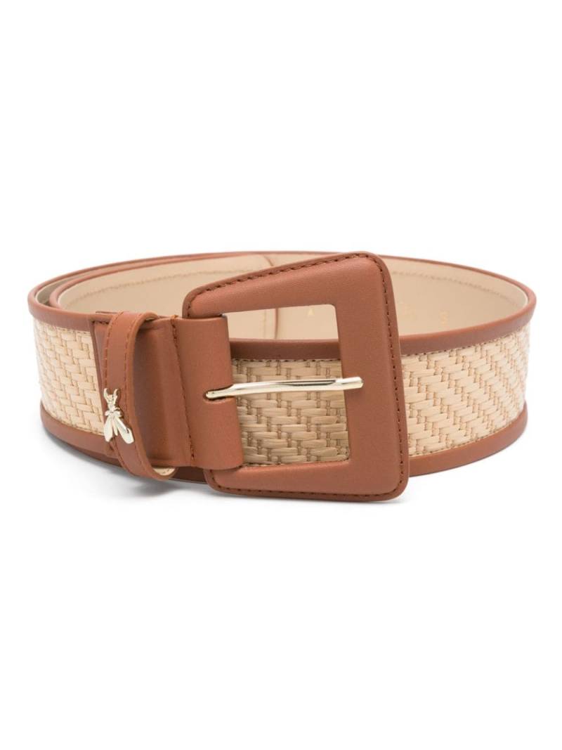 Patrizia Pepe interwoven-design belt - Neutrals von Patrizia Pepe