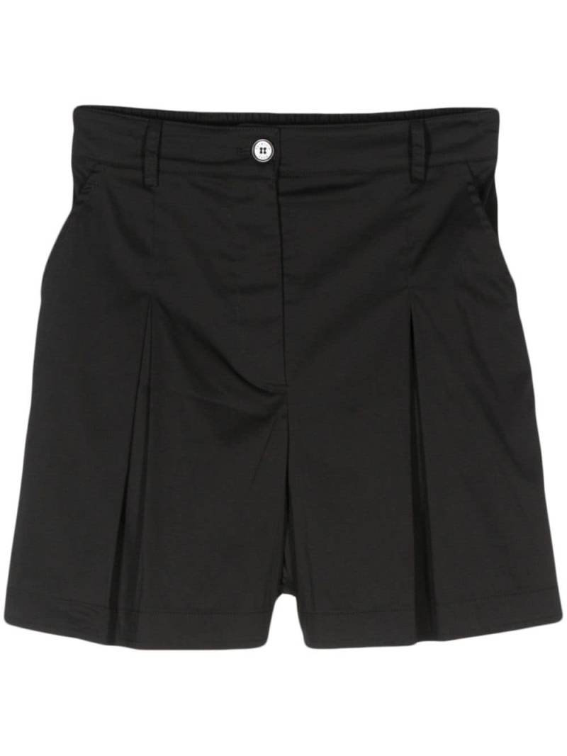 Patrizia Pepe inverted-pleat poplin shorts - Black von Patrizia Pepe