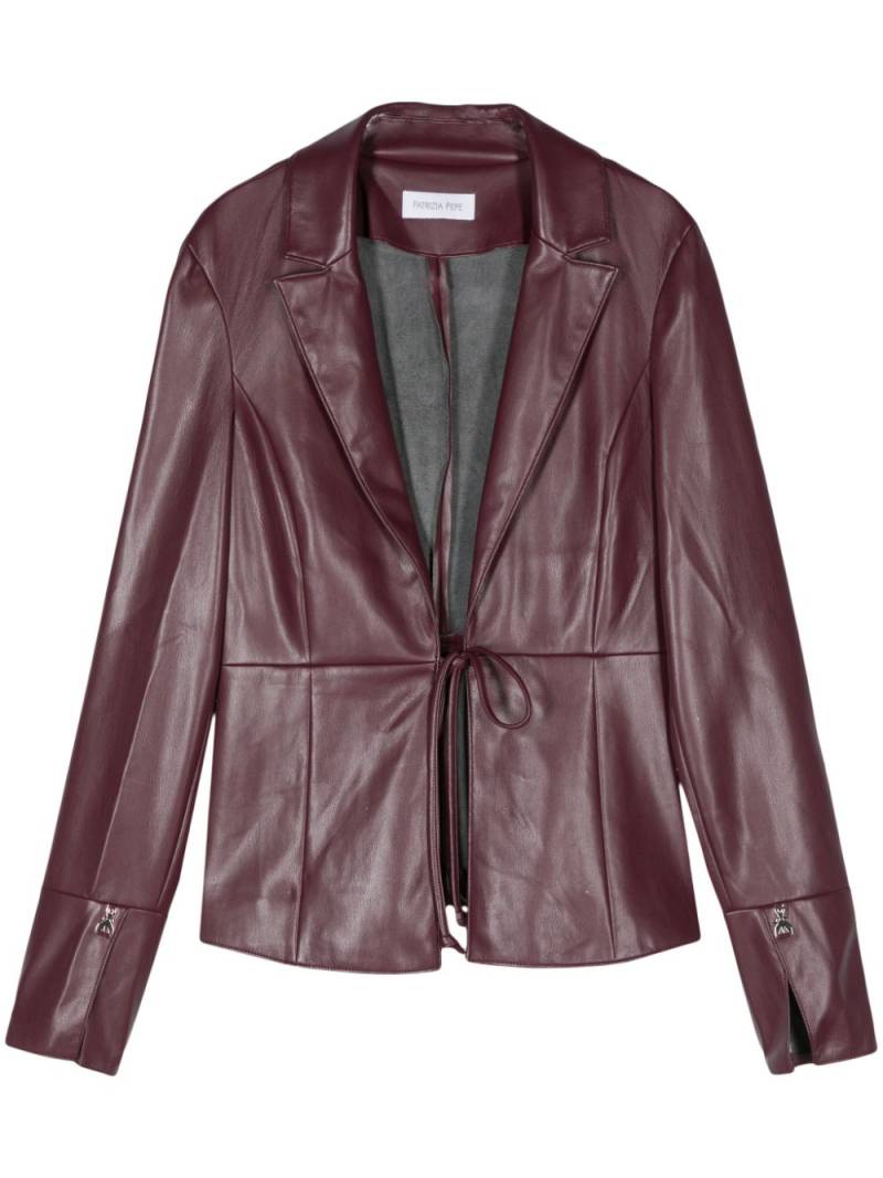 Patrizia Pepe leather-effect jacket - Purple von Patrizia Pepe