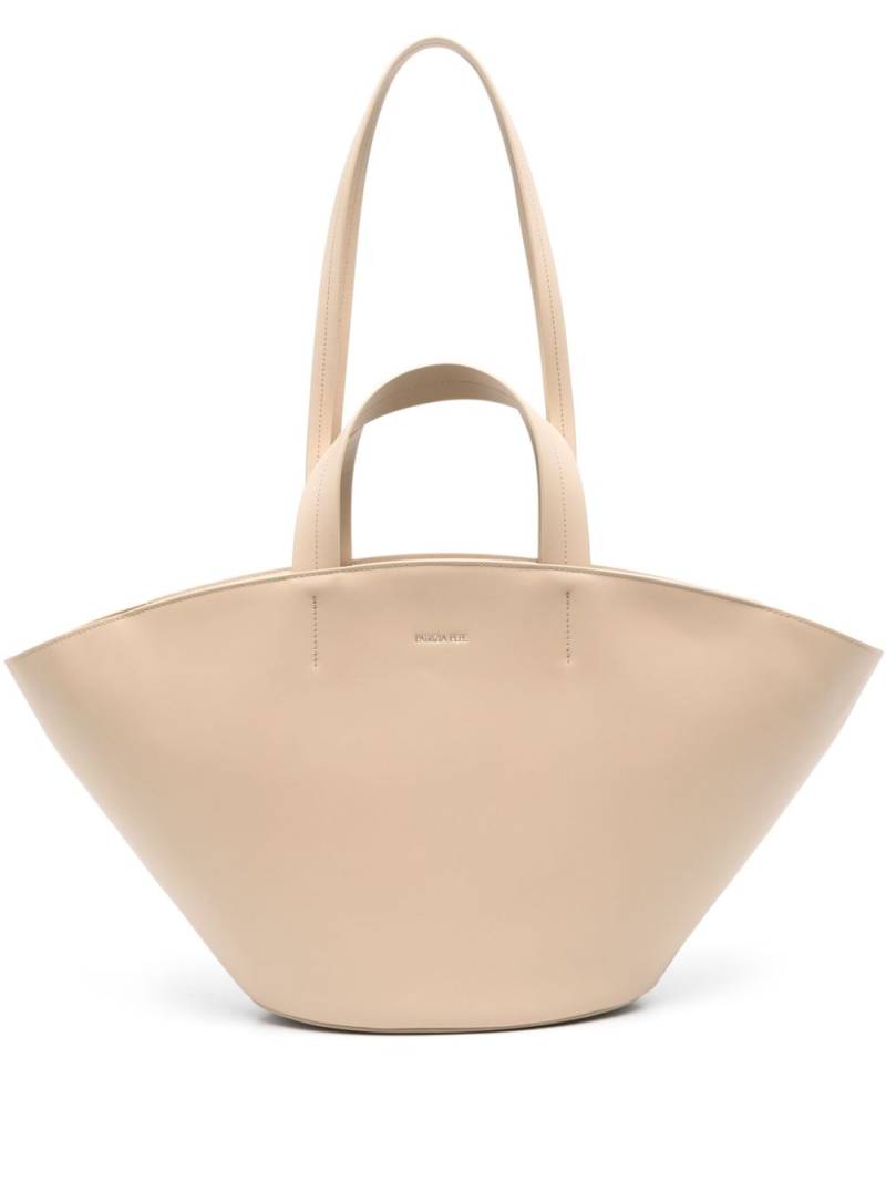 Patrizia Pepe leather tote bag - Neutrals von Patrizia Pepe