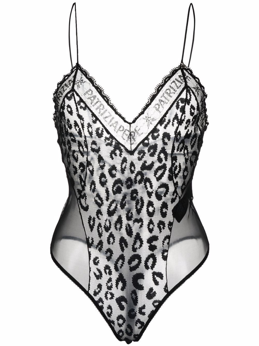 Patrizia Pepe leopard-print bodysuit - Black von Patrizia Pepe