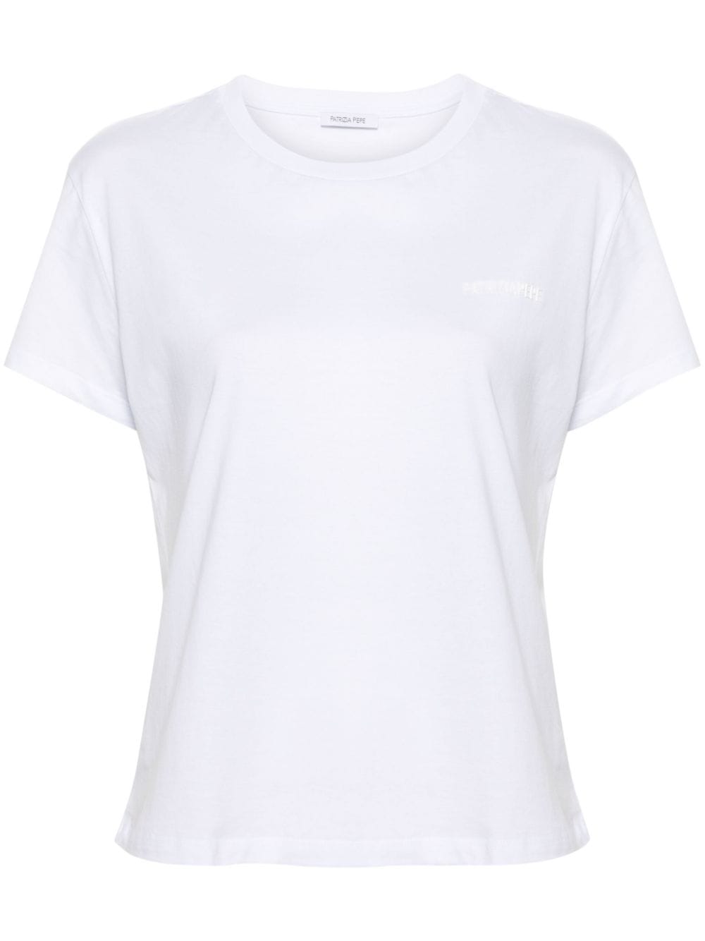 Patrizia Pepe logo-appliqué cotton T-shirt - White von Patrizia Pepe