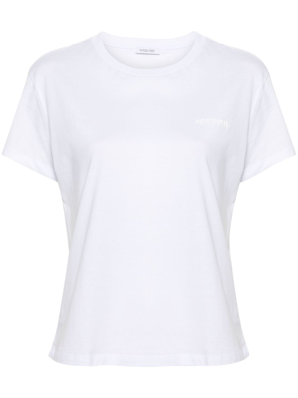 Patrizia Pepe logo-appliqué cotton T-shirt - White von Patrizia Pepe