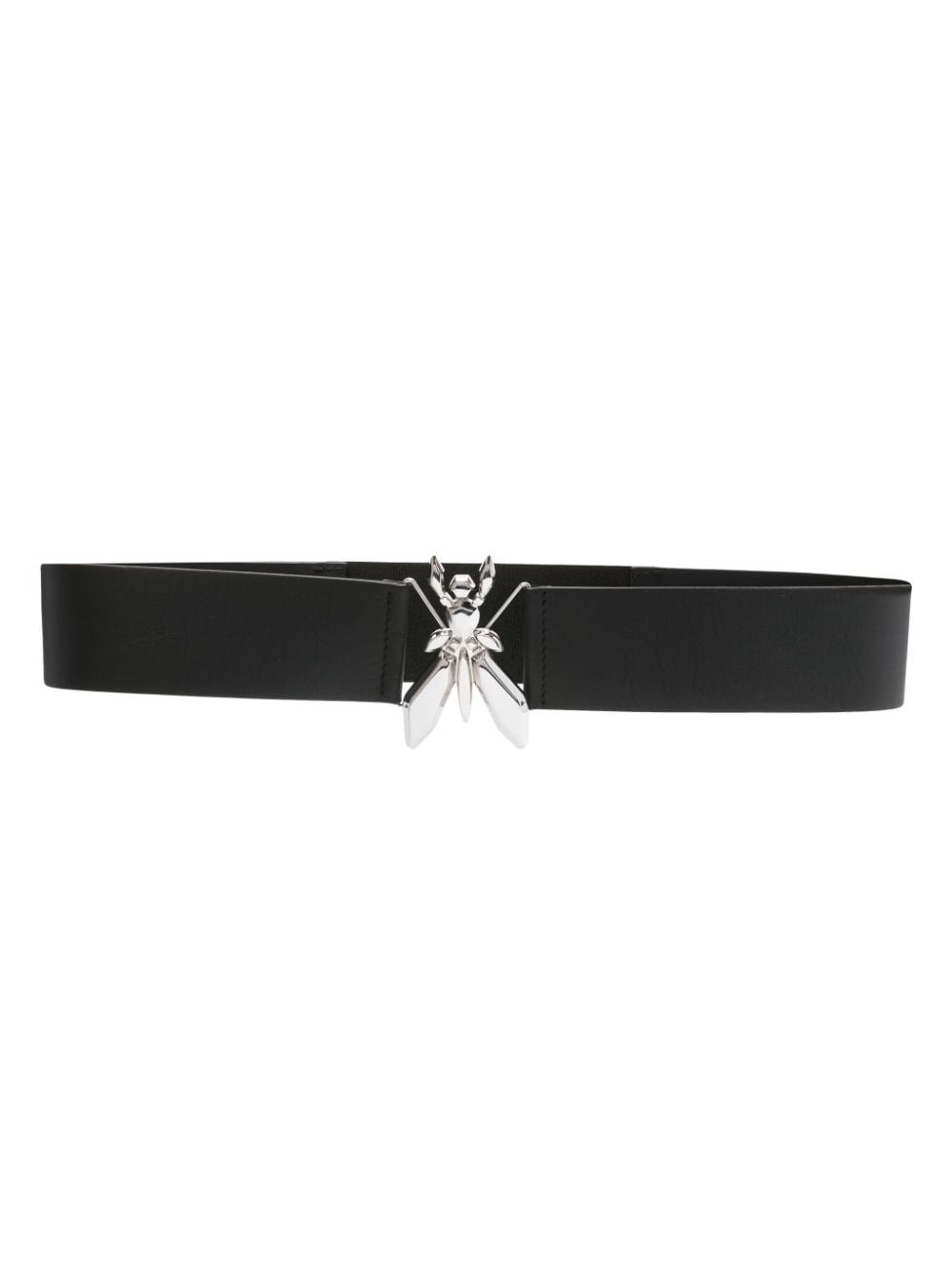 Patrizia Pepe logo-buckle leather belt - Black von Patrizia Pepe