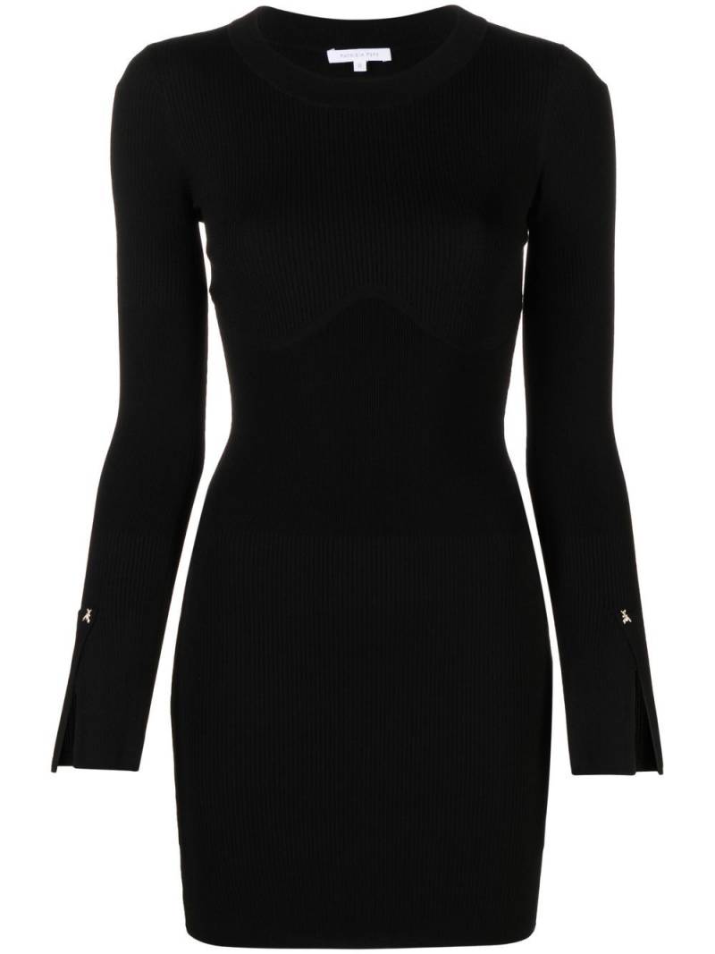 Patrizia Pepe logo-charm mini dress - Black von Patrizia Pepe