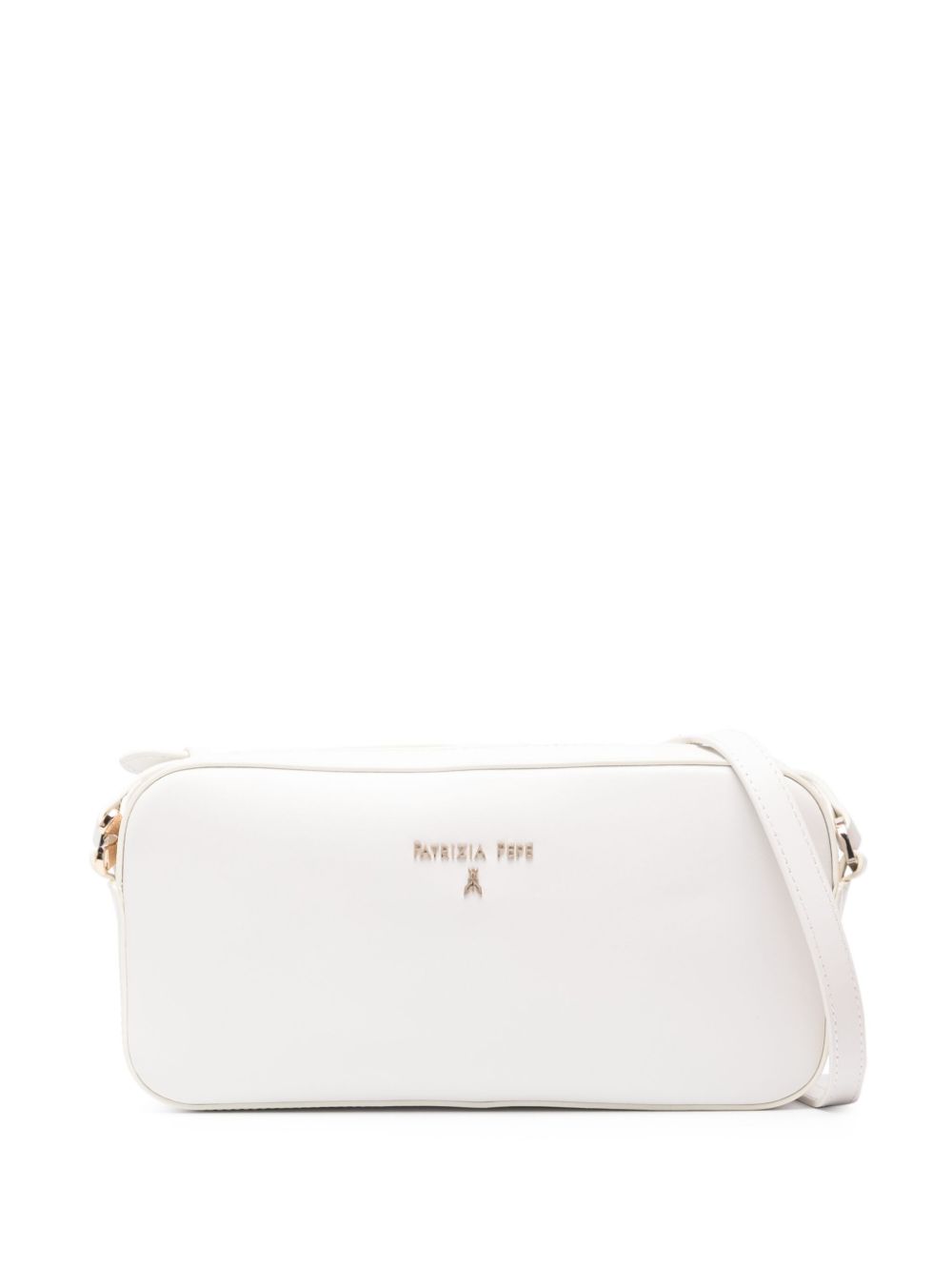 Patrizia Pepe logo-lettering cross body bag - White von Patrizia Pepe