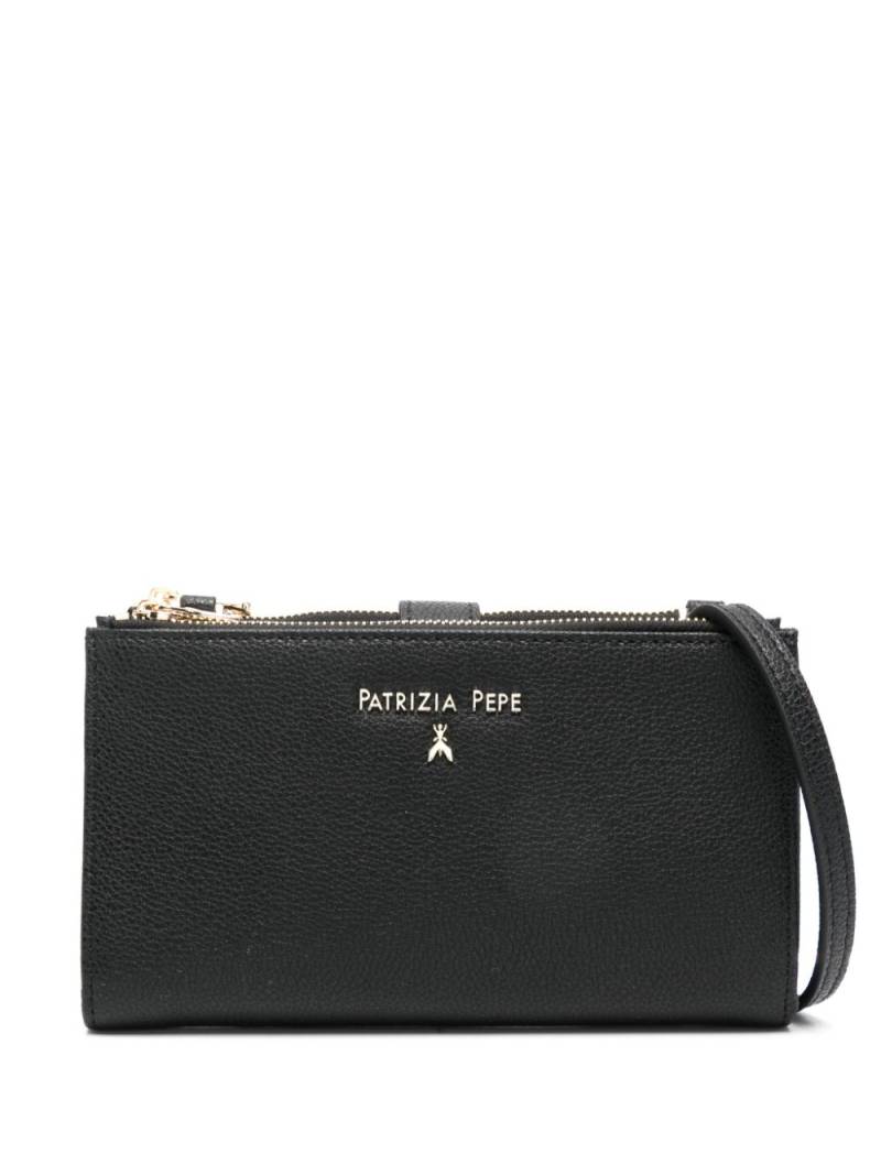 Patrizia Pepe logo-lettering leather wallet - Black von Patrizia Pepe