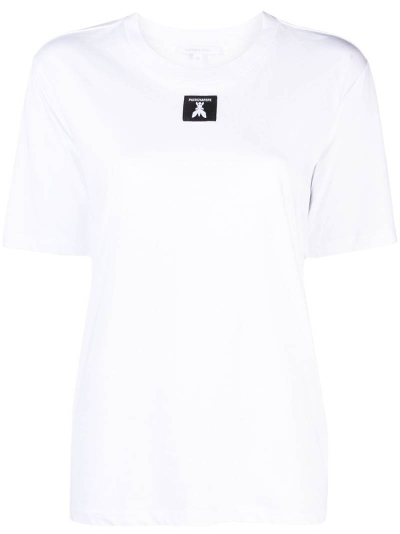 Patrizia Pepe logo-patch cotton T-shirt - White von Patrizia Pepe