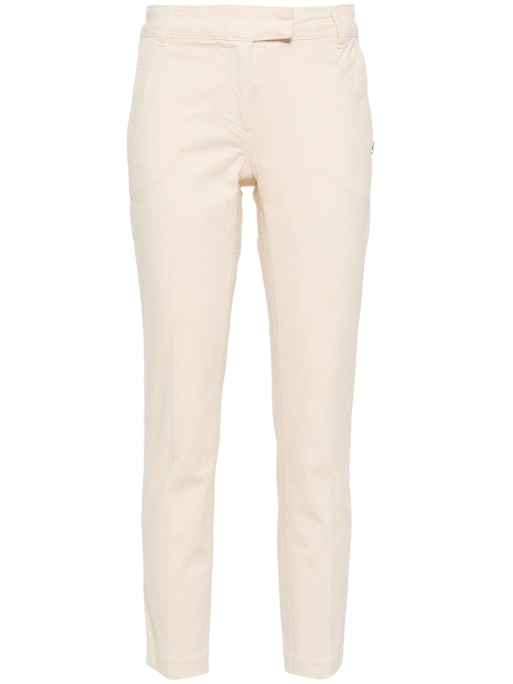 Patrizia Pepe logo-plaque cigarette trousers - Neutrals von Patrizia Pepe