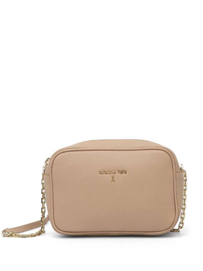 Patrizia Pepe logo plaque cross body bag - Neutrals von Patrizia Pepe