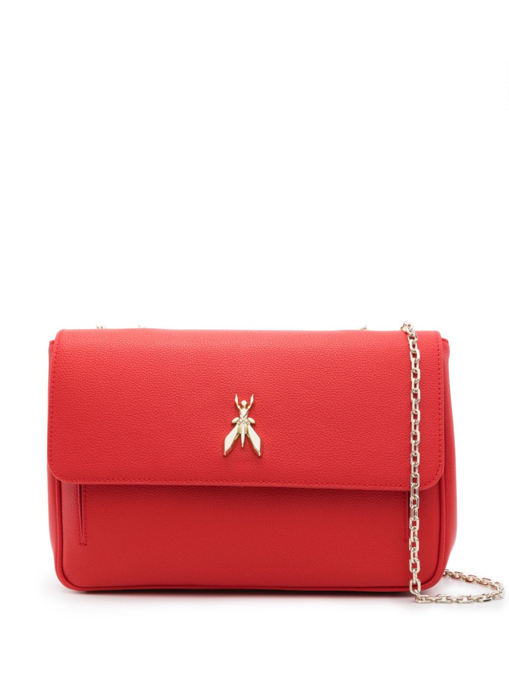 Patrizia Pepe logo-plaque leather shoulder bag - Red von Patrizia Pepe