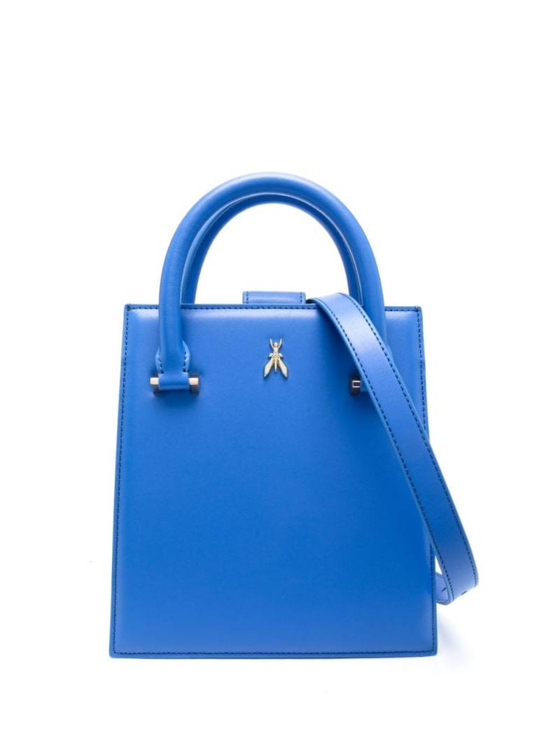 Patrizia Pepe logo-plaque leather tote bag - Blue von Patrizia Pepe