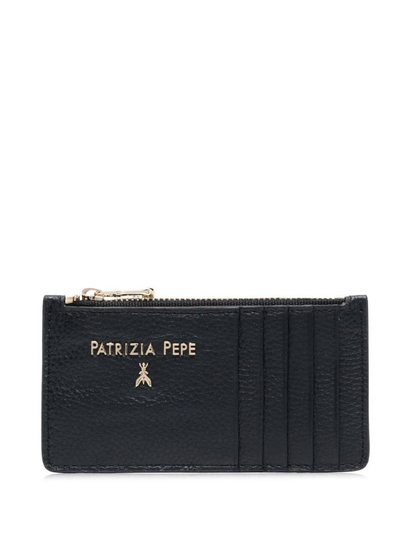 Patrizia Pepe logo-plaque zip-up purse - Black von Patrizia Pepe