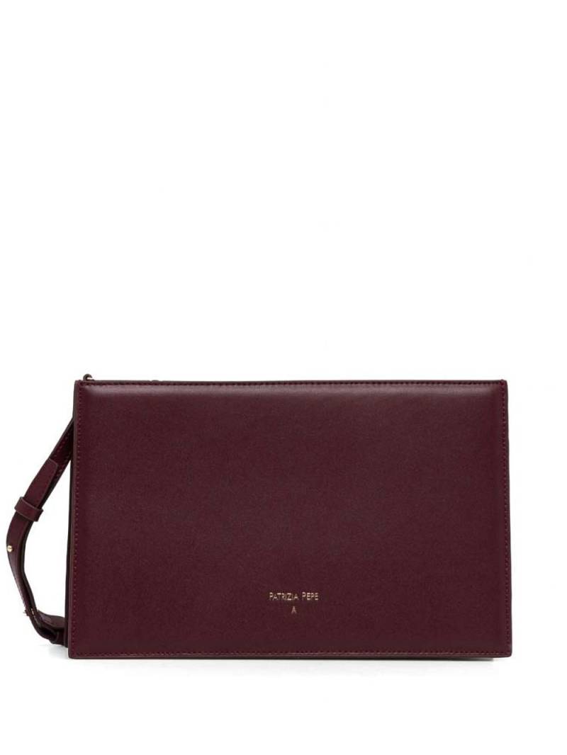 Patrizia Pepe logo-stamp cross body bag - Purple von Patrizia Pepe