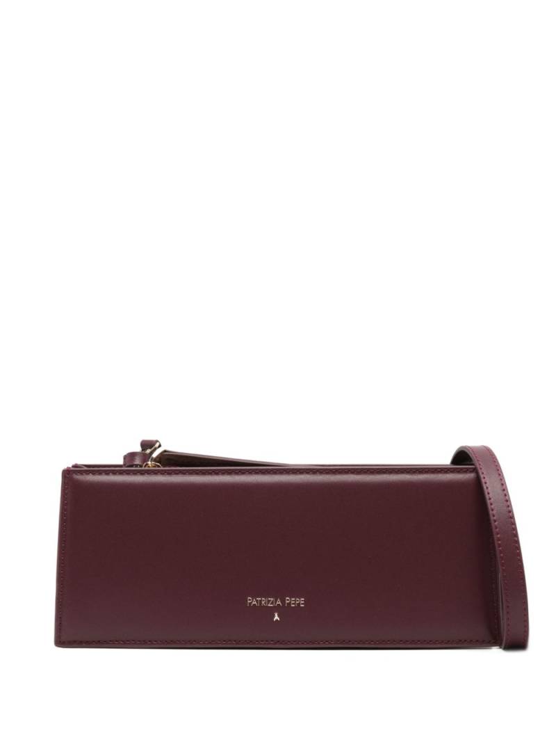 Patrizia Pepe logo-stamp shoulder bag - Purple von Patrizia Pepe