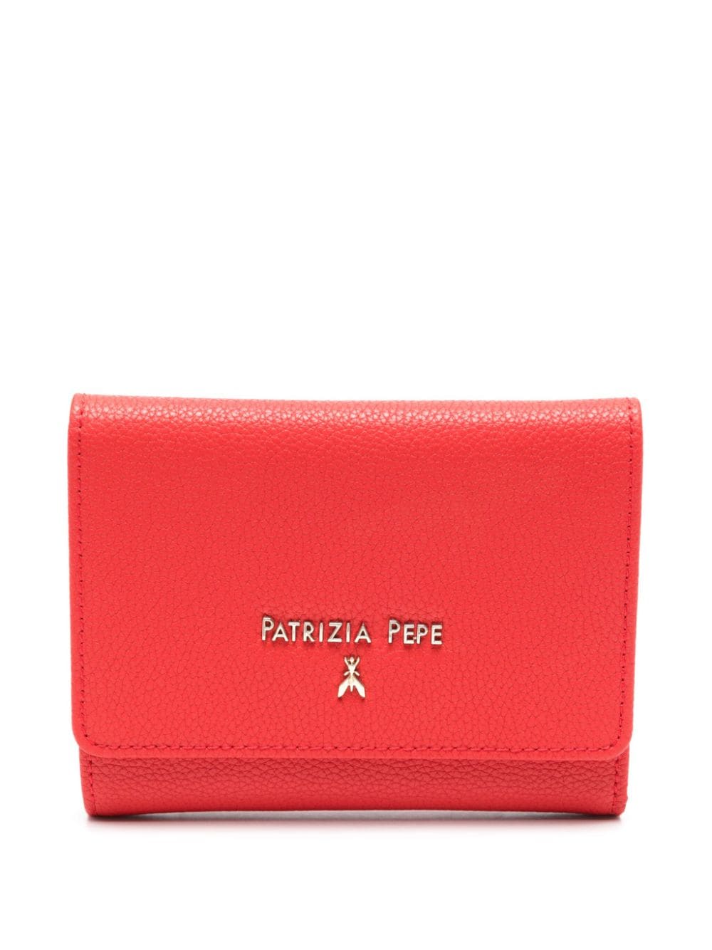 Patrizia Pepe medium tri-fold leather wallet - Red von Patrizia Pepe